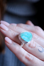 Anell de plata amb Turquesa natural.