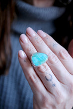 Anell de plata amb Turquesa natural.