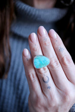 Anell de plata amb Turquesa natural.