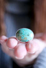 Anell de plata amb Turquesa natural.