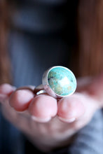 Anell de plata amb Turquesa natural.