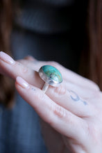 Anell de plata amb Turquesa natural.