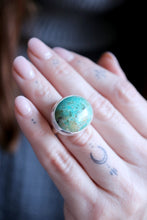 Anell de plata amb Turquesa natural.