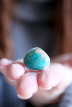 Anell de plata amb Turquesa natural.