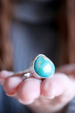 Anell de plata amb Turquesa natural.