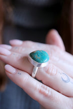 Anell de plata amb Turquesa natural.