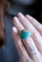 Anell de plata amb Turquesa natural.