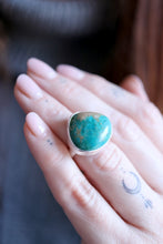 Anell de plata amb Turquesa natural.