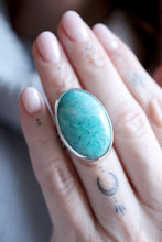 Anell de plata amb Amazonita natural.