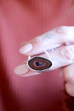 Penjoll de plata amb geoda d'Àgata.