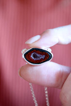 Penjoll de plata amb geoda d'Àgata.