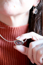 Penjoll de plata amb geoda d'Àgata.