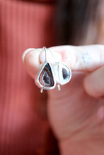 Arracades de plata amb geoda d'Àgata.