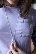 Penjoll de plata amb punta d'Ametista.