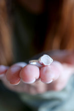 Anell de plata amb Diamant Herkimer. (Talla 12)