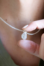 Penjoll de plata amb Diamant Herkimer.