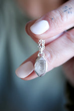 Penjoll de plata amb Diamant Herkimer.