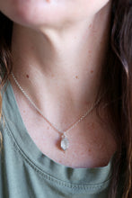 Penjoll de plata amb Diamant Herkimer.