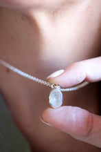 Penjoll de plata amb Diamant Herkimer.