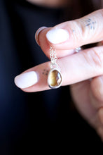 Penjoll de plata amb Quars Citrí natural.