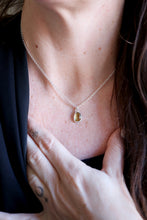 Penjoll de plata amb Quars Citrí natural.