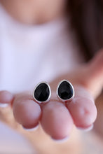 Arracades de plata amb Ònix facetat.
