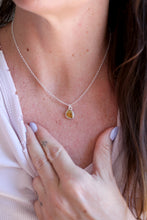Penjoll de plata amb Quars Citrí natural.