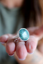 Anell de plata amb Turquesa natural.