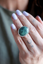 Anell de plata amb Turquesa natural.