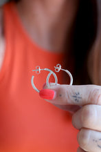 Criolles minis. Criolles de plata de fil quadrat.