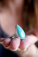 Anell de plata amb Amazonita natural.