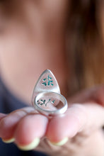 Anell de plata amb Amazonita natural.