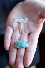 Penjoll de plata amb Amazonita natural.
