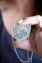 Penjoll de plata amb Amazonita natural.