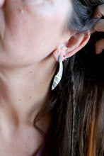 Arracades de plata i or de 24kt.