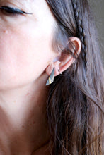 Arracades de plata i or de 24kt.