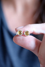Arracades de plata amb Citrins.