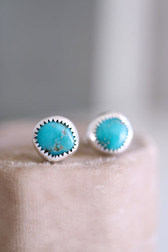 Arracades de plata amb Turqueses.