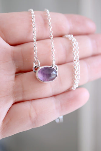 Penjoll de plata amb Ametista natural.
