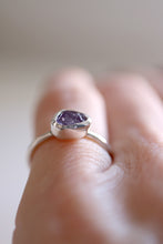 Anell de plata amb cristall d'Ametista.