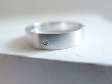 White Gold Wedding Band Set. Made to Order.